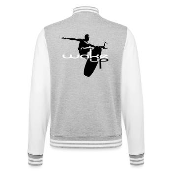 Wakeboard wake up wakeboard - Veste Teddy - gris chiné / blanc - Dos - Marisol (170cm)