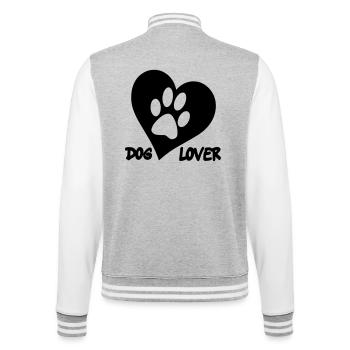 Amoureux des chiens. Pour tous les amoureux des chiens # - Veste Teddy - gris chiné / blanc - Dos - Marisol (170cm)