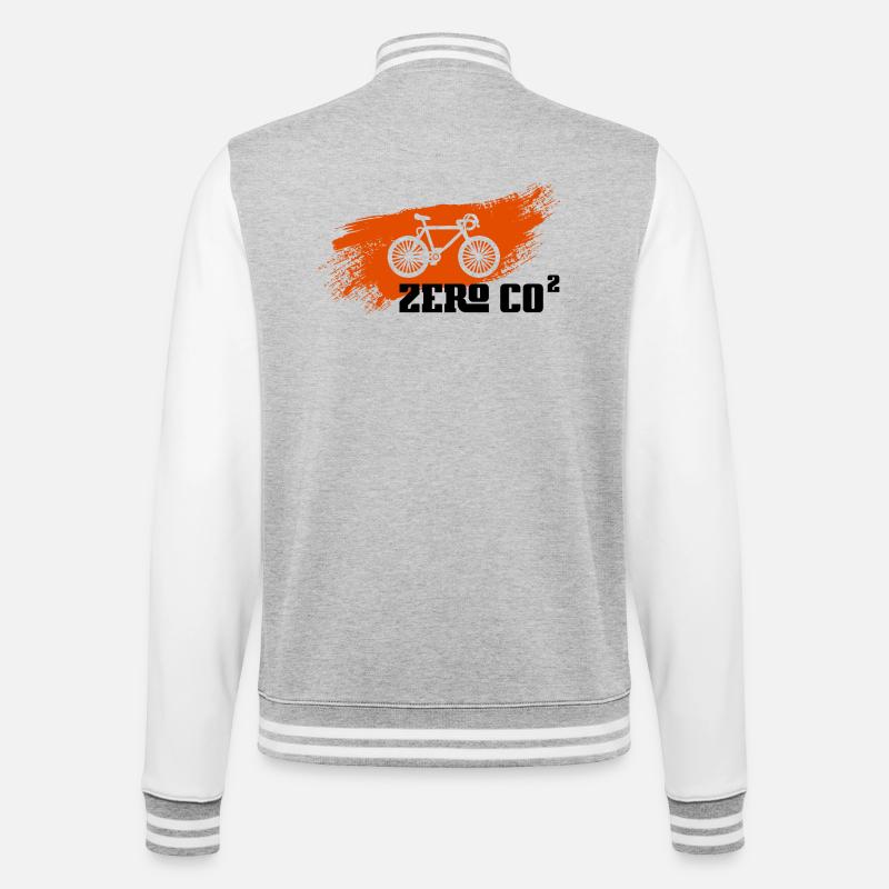 Zero CO2 - Veste Teddy - gris chiné / blanc