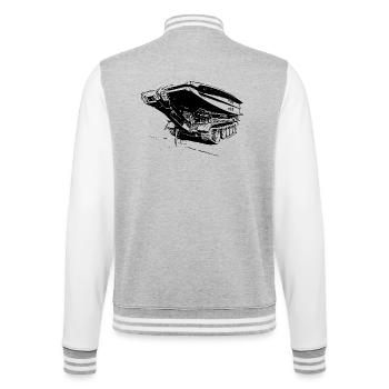 Bridge Laying Device BLG 60 - College Sweat Jacket - heather grey/white - Back - Marisol (170cm)