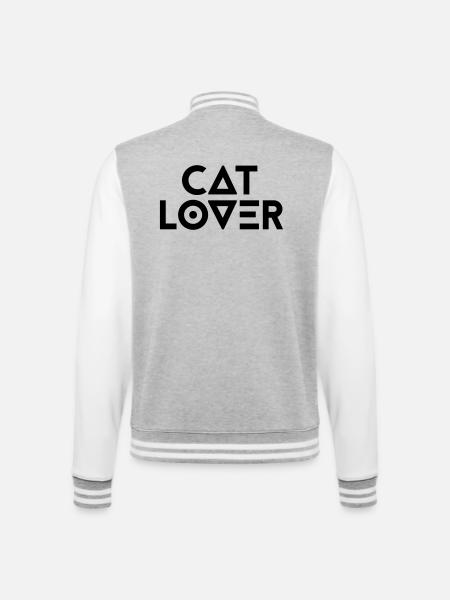 CATLOVER - College Sweat Jacket - heather grey/white