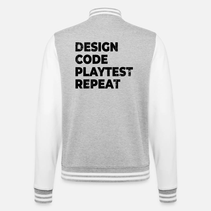Design Code Playtest Review - College Sweat Jacket - heather grey/white