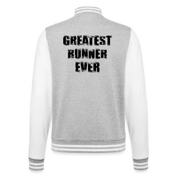 Grand coureur - Veste Teddy - gris chiné / blanc - Dos - Marisol (170cm)