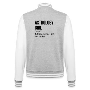Astrologie Astrologie Astrologie - Veste Teddy - gris chiné / blanc - Dos - Marisol (170cm)