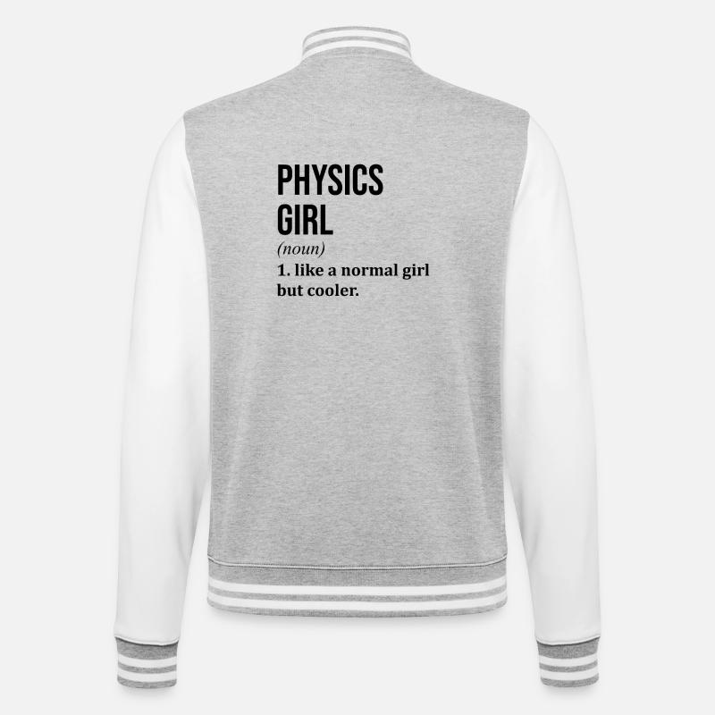 Physics - College Sweat Jacket - heather grey/white