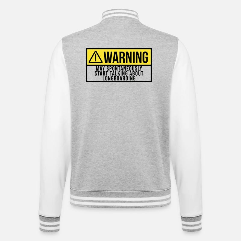 Longboard - Veste Teddy - gris chiné / blanc