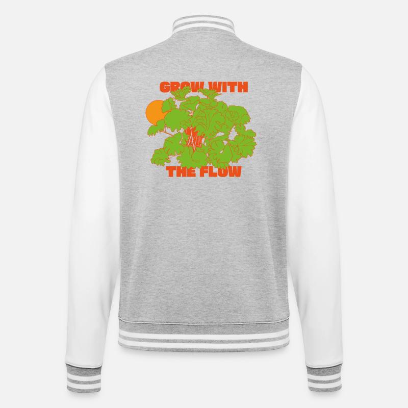 Évoluez avec l’instruction Flow - Veste Teddy - gris chiné / blanc