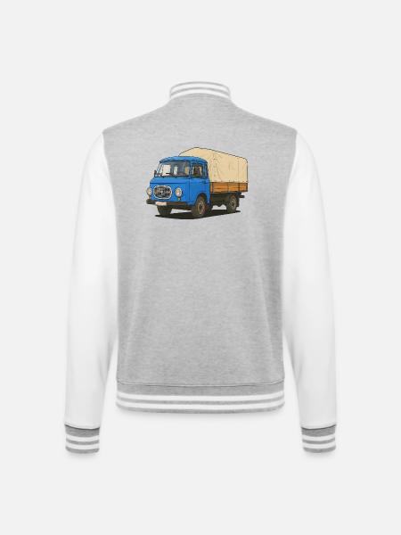 Plateau Est - Veste Teddy - gris chiné / blanc
