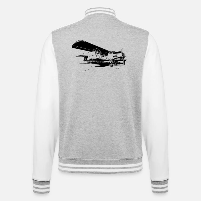 Puissance du géant du ciel - Veste Teddy - gris chiné / blanc