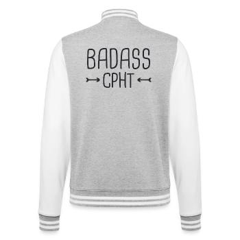 Pharmacie CPhT Badass - Veste Teddy - gris chiné / blanc - Dos - Marisol (170cm)