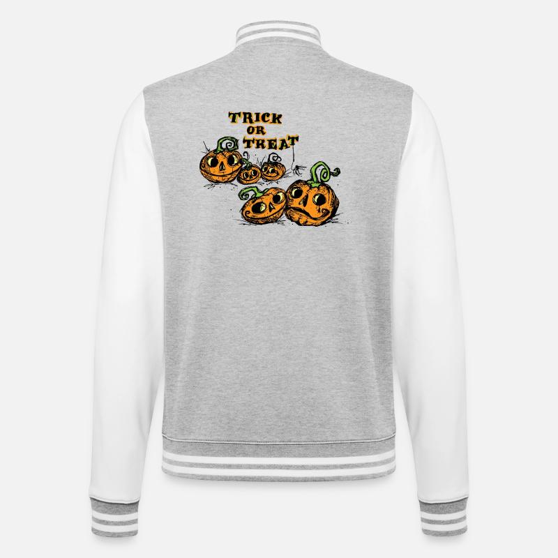 Halloween Trick or Treat Mignon - Veste Teddy - gris chiné / blanc