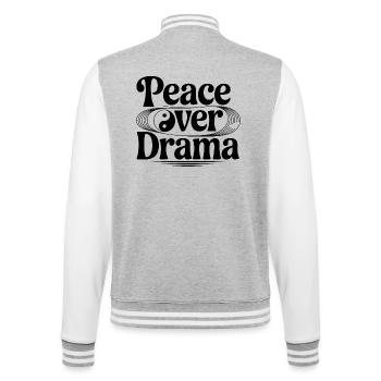 La paix au lieu du drame - Veste Teddy - gris chiné / blanc - Dos - Marisol (170cm)