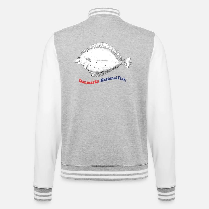 L’épagnette nationale de betteraves du Danemark - Veste Teddy - gris chiné / blanc