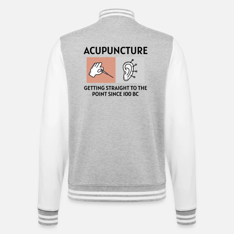 Licensed TCM Practitioner Expert Historical - College Sweat Jacket - heather grey/white