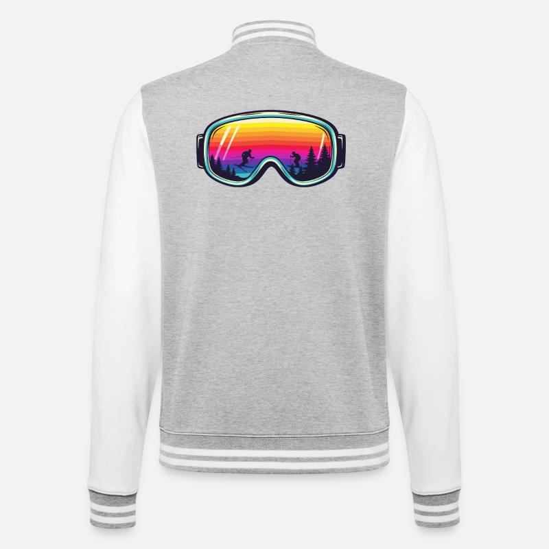 Lunettes Ski Sunset Foret - Veste Teddy - gris chiné / blanc