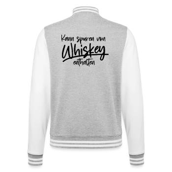 whisky - Veste Teddy - gris chiné / blanc - Dos - Marisol (170cm)
