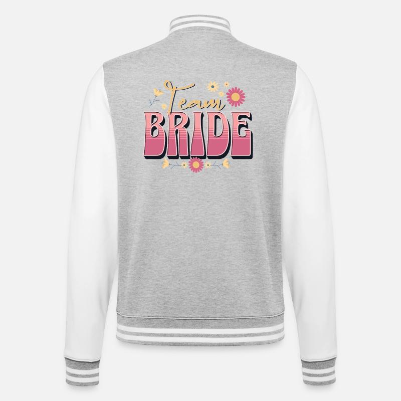 Équipe Bride - Veste Teddy - gris chiné / blanc