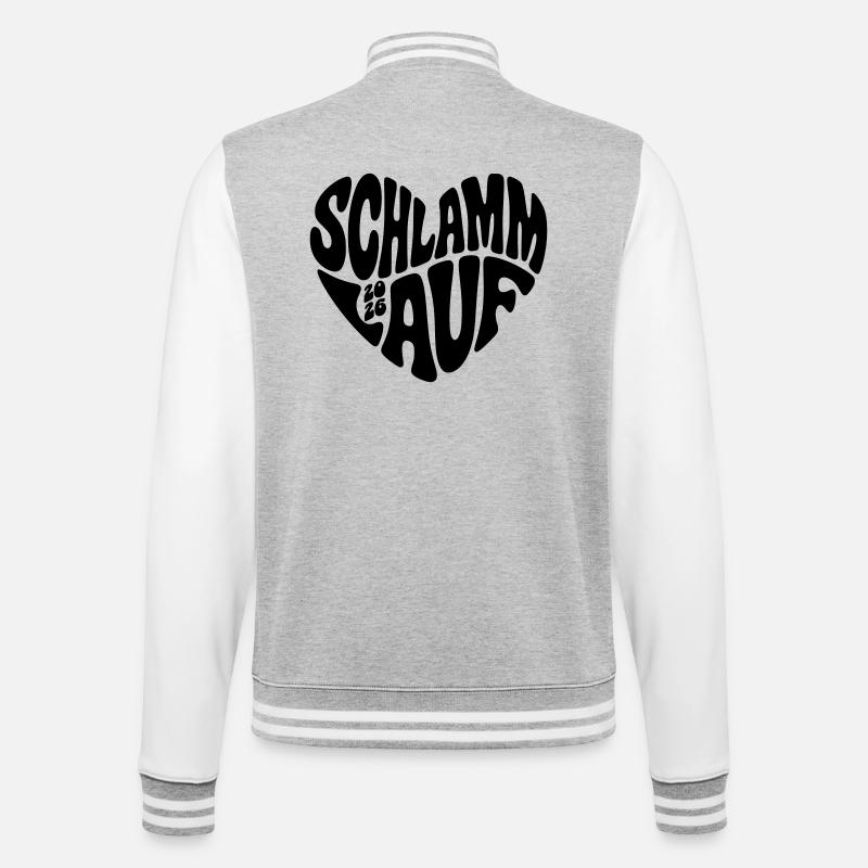 Mud Run 2026 - Mud Run 2026 - College Sweat Jacket - heather grey/white
