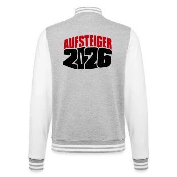 Promu Promotion 2026 - Veste Teddy - gris chiné / blanc - Dos - Marisol (170cm)