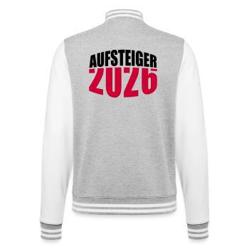 Promu Promotion 2026 - Veste Teddy - gris chiné / blanc - Dos - Marisol (170cm)