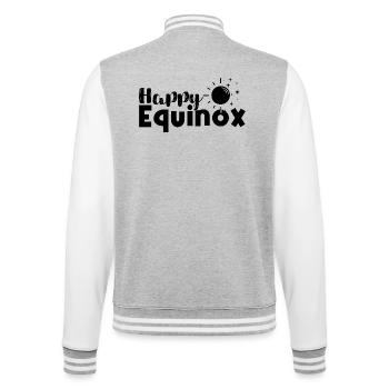 Joyeux équinoxe Bénédictions d’Ostara - Veste Teddy - gris chiné / blanc - Dos - Marisol (170cm)