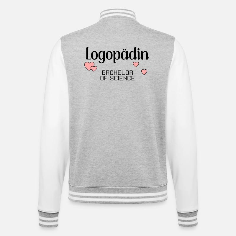Programme de licence en orthophonie - Veste Teddy - gris chiné / blanc