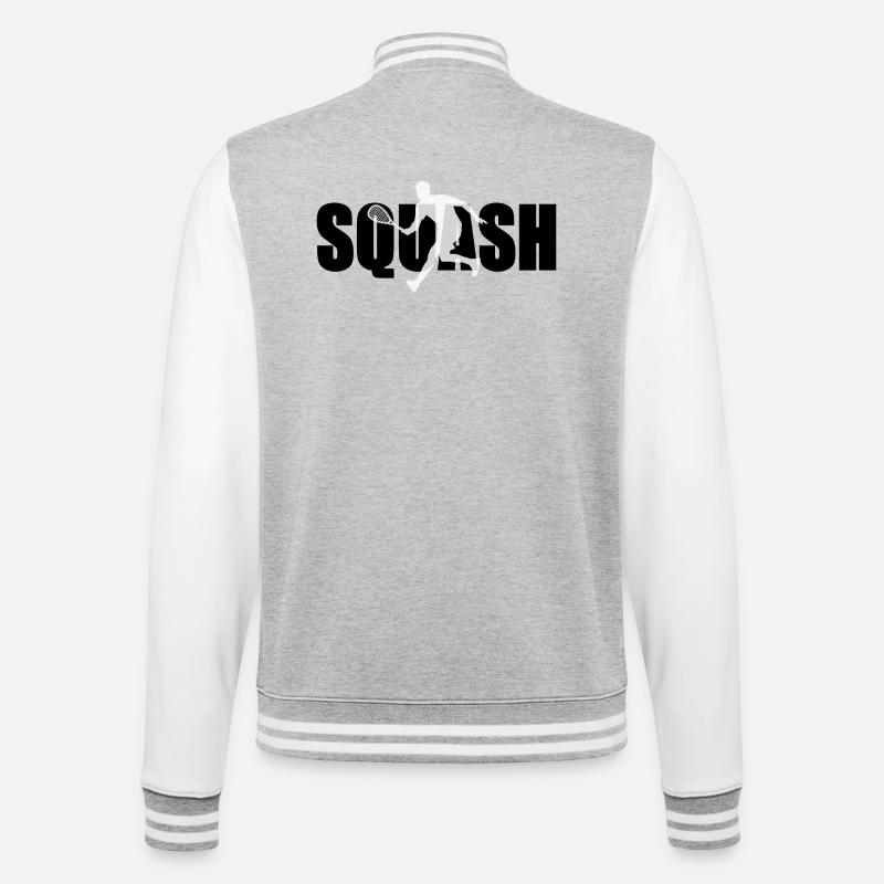 squash - College Sweat Jacket - heather grey/white