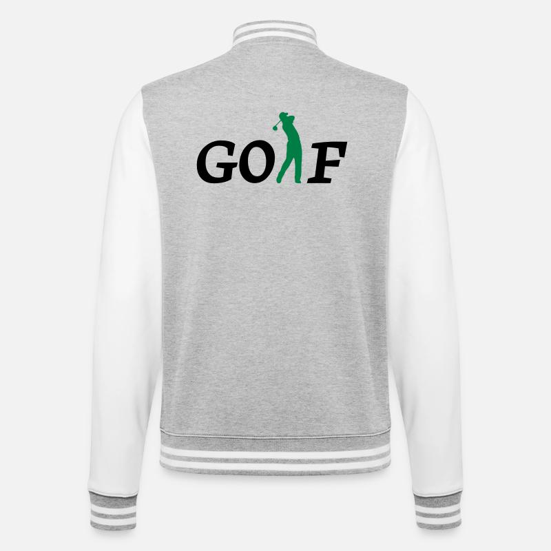 golf - College Sweat Jacket - heather grey/white
