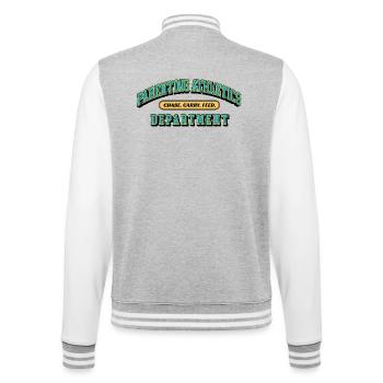 Parenting Athletics Department - Parent Design - College Sweat Jacket - heather grey/white - Back - Marisol (170cm)