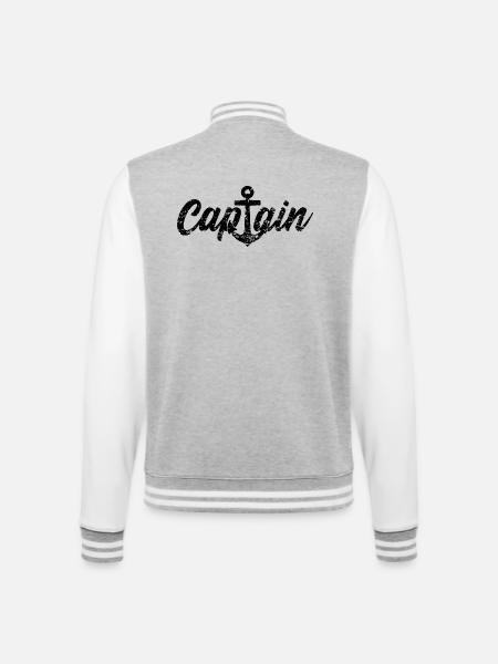 Capitaine capitaine - Veste Teddy - gris chiné / blanc