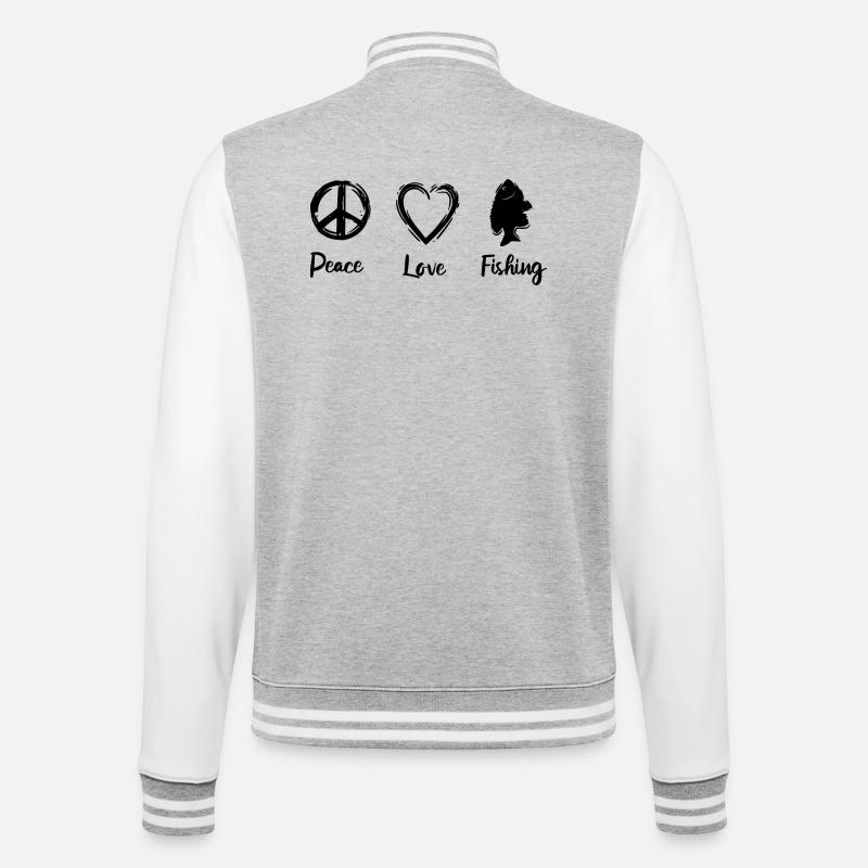 Fisherman's Routine - College Sweat Jacket - heather grey/white