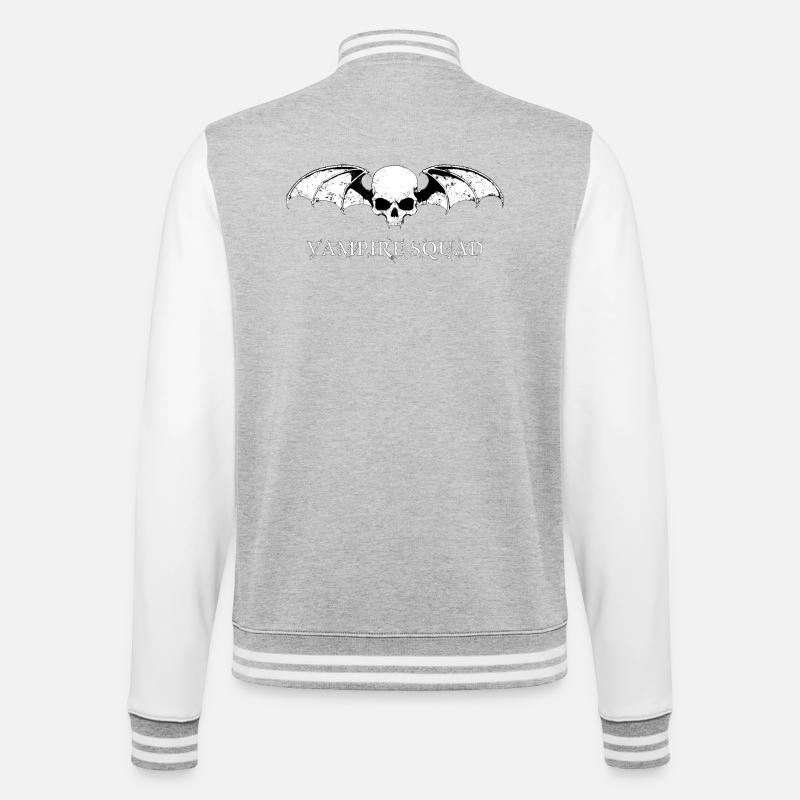 Vampire Squad White - Veste Teddy - gris chiné / blanc