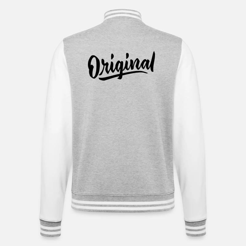 Langue source - Veste Teddy - gris chiné / blanc