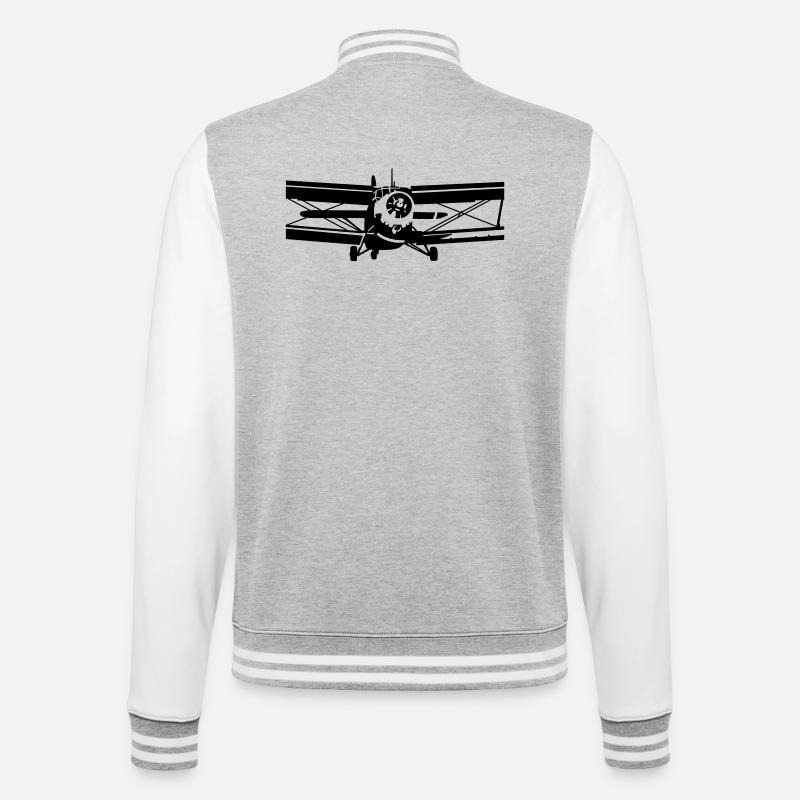 Heliskiing - College Sweat Jacket - heather grey/white