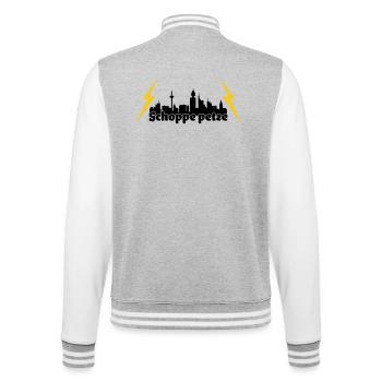Schoppe petze ffm skyline - College-Sweatjacke - Grau meliert/Weiß - Hinten - Marisol (170cm)