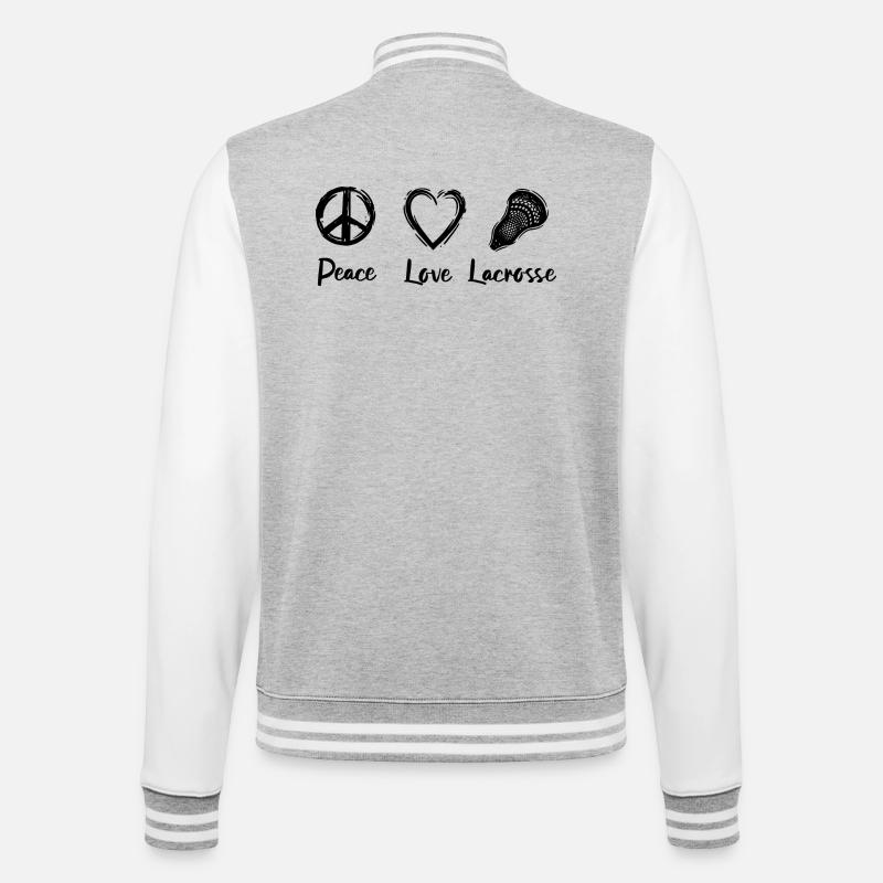 Lacrosse Routine - College Sweat Jacket - heather grey/white