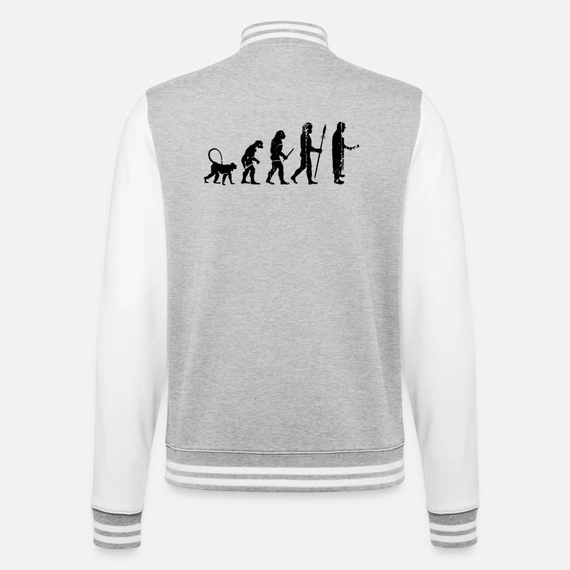 Fleischer Evolution - College Sweat Jacket - heather grey/white