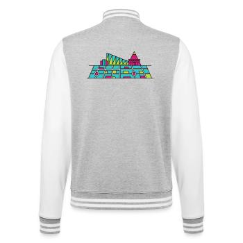 Orpheline urbain Xscape de Milton Keynes Modern Line Art - Veste Teddy - gris chiné / blanc - Dos - Marisol (170cm)