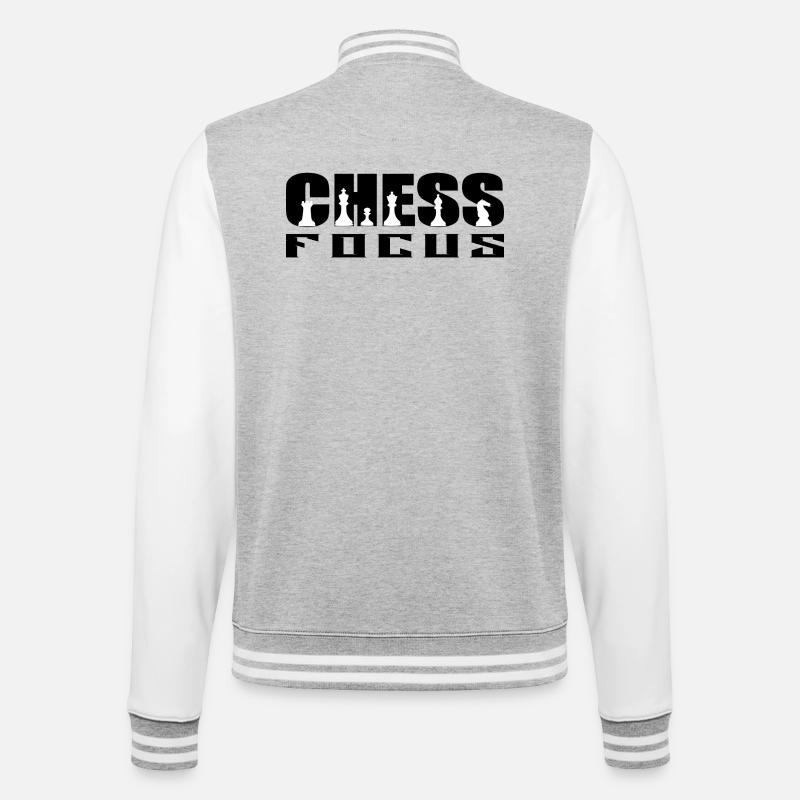 Chess Focus - Veste Teddy - gris chiné / blanc