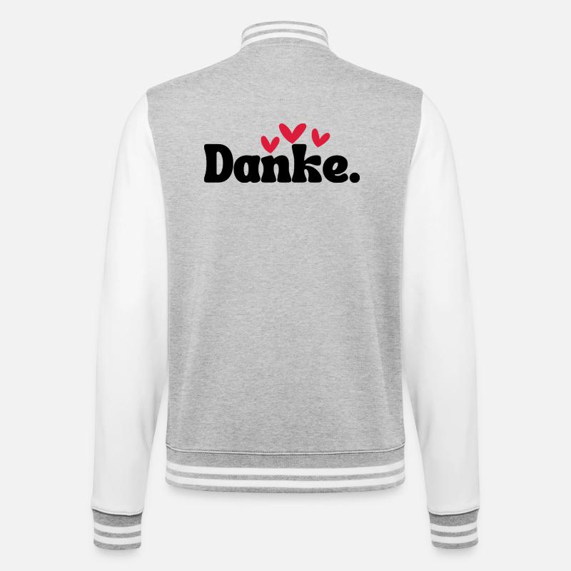 Three Hearts Doodle Pattern - College Sweat Jacket - heather grey/white