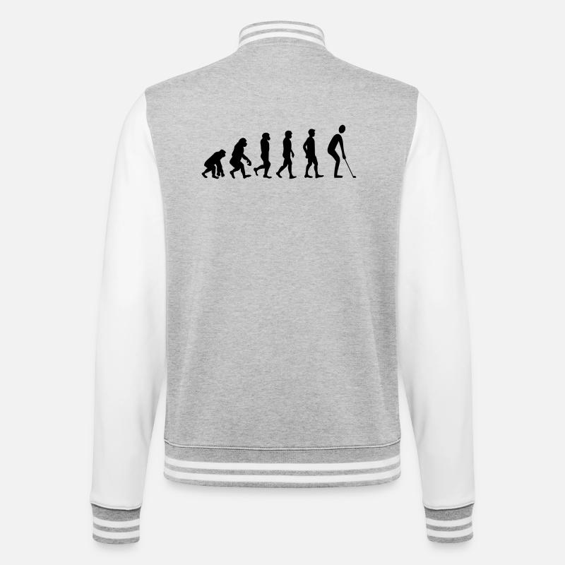 Golf de l’évolution - Veste Teddy - gris chiné / blanc