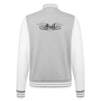 Ailes d'ange - Veste Teddy - gris chiné / blanc - Dos - Marisol (170cm)