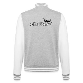 Gryttjom Allstars - Veste Teddy - gris chiné / blanc - Dos - Marisol (170cm)