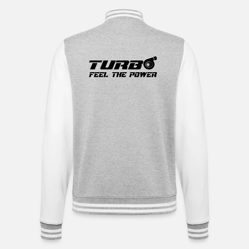 Turbo - Veste Teddy - gris chiné / blanc