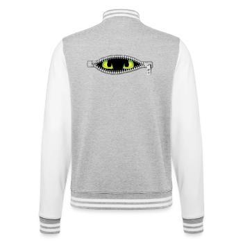 Monstre en moi - Veste Teddy - gris chiné / blanc - Dos - Marisol (170cm)
