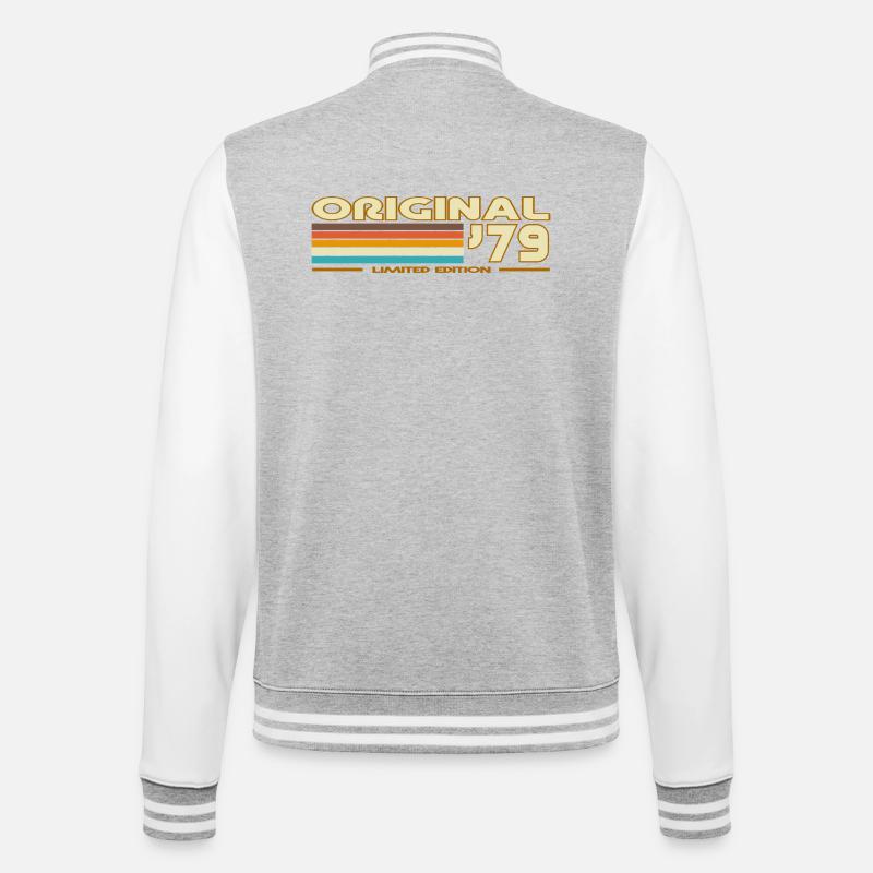 1979 - College Sweat Jacket - heather grey/white