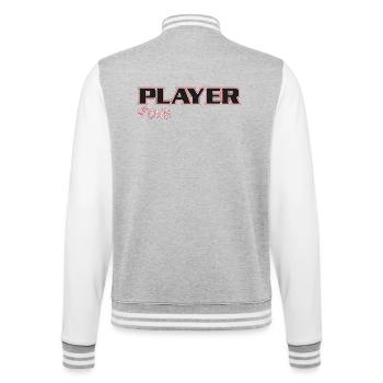NERDY forever - JOUEUR #ONE - Veste Teddy - gris chiné / blanc - Dos - Marisol (170cm)
