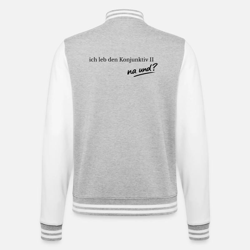 Subjunctive2 - College Sweat Jacket - heather grey/white
