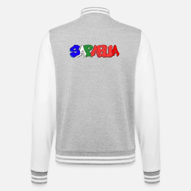 Saparua - Moluque 4 couleurs - Veste Teddy - gris chiné / blanc