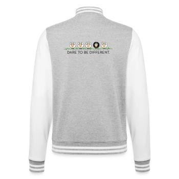 Oser être différent – Black Sheep - Veste Teddy - gris chiné / blanc - Dos - Marisol (170cm)